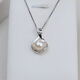 S925 sterling silver freshwater real pearl pendant, fashionable and versatile sterling silver clavicle necklace for women, elegant gift necklace, pendant does not include chain