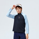 ASICS children's 2026 new half turtleneck logo long-sleeved contrast color quick-drying T-shirt is comfortable and versatile 331261002408
