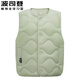 Bosideng (BOSIDENG) children's down vest girls autumn and winter new style medium and large children's inner vest boys outer thin vest wavy pattern fruit green 4522 XXS 150_72