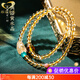 Gnomanman Brazilian natural citrine bracelet, blonde crystal Pixiu multi-circle bracelet, yellow crystal bracelet as a gift for girlfriend, bead diameter 6mm