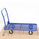 Handun silent flatbed trolley, steel plate trolley, folding trolley, four-wheel trolley, express trolley, large model 150x80 with 6-inch thickened nylon wheels, good load-bearing and noisy