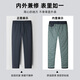 Yaya (YAYA) goose down outer wear thickened down pants men's autumn and winter style loose plus velvet windproof warm casual cotton pants for young and middle-aged people