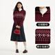 Hotwind Sweater Women's 2025 Winter New Women's Retro Casual Warm Comfortable Soft Fair Isle Sweater 05 Red S