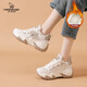 CARDANRO plus velvet daddy shoes for women 2025 new autumn and winter fashion heightening sports forrest shoes thick-soled warm big-toe cotton shoes Mi Xing (plus velvet) 34