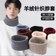 Pengyi Autumn and Winter Cashmere Neck Cover for Men and Women Cervical Vertebral Fake Collar Thickened Warm Wool Thread Knitted Neck Protector Scarf and Neck Collar Cashmere Knitted Neck Cover - Black - 1 No Specifications