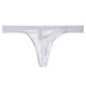 JUNYEON men's underwear ultra-thin mesh transparent thong elephant trunk bullet separated see-through white M