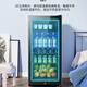 CHIGO Ice Bar Small Household Large Capacity Refrigerator Fresh Cabinet Transparent Beverage Refrigerator Office Red Wine Tea 205L Full Refrigeration + Blue Light + Lock