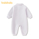 BALABALA balaOne BALABALA children's clothing baby outing jumpsuit 2025 new spring clothing plus velvet warm and cute purple tone 00477 66cm