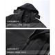 Cat Man Jacket Men's Autumn and Winter Jacket Thick Outdoor Three-in-One Detachable Sports Couple Style Off-White L
