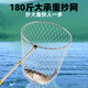 New stainless steel fishing net telescopic pole fishing net folding net head anti-hanging thick super hard large object fishing gear ultra thick super solid super hard fishing net large and small eye double net 3m