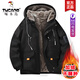 Woodpecker Plush Padded Jacket Men's Winter 2025 New Men's Padded Jacket Thickened Warmth Versatile Down Jacket D09 White Plush Padded Jacket Fashion & Warmth XL Recommended 120-140Jin Jin equals 0.5kg