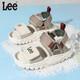 Lee children's shoes summer children's sandals girls black hollow sports beach shoes boys and girls beige 26 recommended foot length 159.5mm