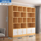 Zhong Zhang Gui wine cabinet living room wall commercial wine rack new storage cabinet hotel product display cabinet display cabinet cosmetics cabinet door combination 160cm Nordic maple color - full back panel