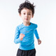 CG CIKERS Children's Male Dragon Vein Warm and Breathable Football Training Running Fitness Sports Tights Top Black M