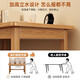 Solid wood computer desk with drawers student home study desk study desk desk workbench solid wood multi-layer board-double drawn wood color 120*60CM