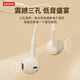 Lenovo wired headphones HIFI sound quality high-resolution audio with microphone noise reduction live broadcast karaoke singing music sports semi-in-ear gaming computer headphones 3.5mm YF01 white