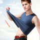 Men's Thermal Vest Men's Thickened Velvet Seamless Broad Shoulder Bottoming Top Autumn and Winter Large Size Vest Dark Gray + Light Gray 3XL