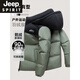 JEEP SPIRIT新款男士羽绒服男女冬季加厚情侣款保暖白鹅绒外套时尚百搭上衣潮 粉红色 XL 【建议140-155斤】