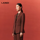 LANDI (LANDI) Shopping mall same style LANDI commuter wool suit top women's waist suit jacket winter new style brick red L