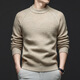 Wirpta high-end brand 100 pure wool sweater men's spring and autumn new half turtleneck sweater heavyweight thickened warm slim base iron gray thickened (spot Suda) L 110