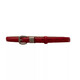 Oein red belt zodiac year women's horse year belt thin style with jeans and skirt decoration simple and versatile narrow waistband Ankola red 103cm