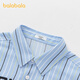 BALABALA balaOne BALABALA children's long-sleeved shirts for girls and boys 2026 new spring stripes blue tone 00388 120
