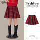 Disney Retro Tartan Girls Skirt 26th Autumn and Winter Christmas Style Umbrella Skirt New Year Red Versatile A-Line Skirt 120