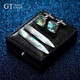 GENSZ GT GENSZ Collar Support Cufflinks Abalone Shell Combination Set Black Butterfly Shell Black Butterfly Collar Support 6*1cm