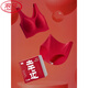 LangSha (LangSha) red underwear for women in the year of the horse 2026 new year of the horse for wedding brides with big breasts and small mommy bra set 132 full set back button 4XL plus size (145-180Jin Jin is equal to 0.5 kg)