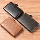 OTHER/Other card holder men's ultra-thin multi-card slot large-capacity ID storage coin purse driver's license card holder compact bank card holder brown