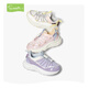Snafy Girls' Sports Shoes 2026 Spring New Children's Outdoor Shoes Soft Sole Lightweight Campus Running Shoes Milan White/Pink 35 Recommended Foot Length 21.3cm