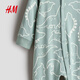 H&M 2026 spring new children's clothing baby boy printed one-piece pajamas 1200792 light turquoise/dinosaur 110cm 110/56 (3-4Y)
