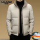 LILANZ new down jacket men's stand-up collar thickened warm high-end 90% duck down business jacket cold-proof down jacket white M 170 weight 100-120 Jin Jin equals 0.5 kg