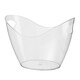 Yusenyi acrylic ice bucket transparent ingot thickened champagne bucket plastic bar ktv soda beer frame ice cube red wine bucket 4L transparent