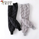 Woodpecker Down Pants Women's Outer Wear High Waist Thickened White Duck Down Slim Fit Bloomers Warm Casual Down Cotton Pants Winter Gray Lightning Pattern (Collection Gifted) M 85-110Jin Jin is equal to 0.5 kg