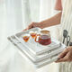 Xingfang Rectangular Large Tray Melamine Tea Tray Breakfast Tray Living Room Dried Fruit Fruit Tray Thickened Pine Medium Tray