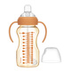 Dr. Brown straw bottle 9 months + PPSU gravity ball straw baby milk cup 330ml large capacity with handle