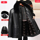 Aoyanlai dad leather jacket velvet thickened 2025 new middle-aged and elderly winter jacket 228 black L 175_88A
