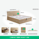 Quanyou Home Double bed high box storage bed panel bed modern simple master bedroom bed 1.5x2 meters furniture