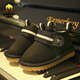 Baba Duck children's snow boots 2025 new versatile plus velvet girls' baby shoes winter boys' warm cotton shoes black 31