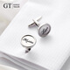 GENSZ GT GENSZ This killer is not too cold cufflinks men's creative design tie shirt suit accessories gift box silver