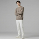 Jingdong Direct Purchase 100 Pure Wool Cardigan Men's Sweater Men's Red Sweater Bottoming Shirt Men's New Year Apricot Regular Pure Wool XL (180) 155-175Jin Jin is equal to 0.5 kg