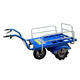 One petal electric chicken cart agricultural three-wheeled trolley two-wheeled truck new orchard climbing transport trolley electric two-wheeled plus tail wheel with 48V 12 Antian energy drum brake