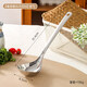 Yiyipai 304 stainless steel soup spoon large soup long handle food grade hot pot colander hot pot spoon household exquisite 304 food grade soup spoon comes with stainless steel testing liquid