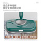 Electric mop with light, wireless charging, two-wheel rotating mop, hand-free cleaning, sweeping and mopping, fully automatic home machine, green electric rotating mop + water can be added + LED search light + 1 pair of mops