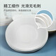 Temeiju disposable plate large cake plate saucer barbecue picnic plate sugarcane paper plate dessert fruit plate 21cm 50 pieces