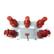 35KV outdoor dry type combined metering box JLSZW-35 three-phase four-wire cast high-voltage transformer red