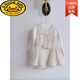 G.duck2025 new autumn and winter style girls' small fragrant sequined mesh dress skirt children's birthday party dress princess style fur ball small fragrant style tank top + beige bottoming shirt 110 cm