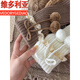 Victorian style autumn and winter bow-knotted socks covers for adults and children, white