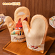 Yusenyiwang high temperature resistant Zootopia thickened kitchen hot gloves baking oven microwave oven Baifu heat insulation tools (Zootopia gift bag) Nick gloves a pair